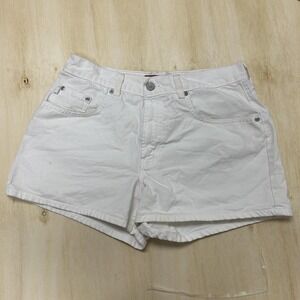 Y2K Old Navy Shorts Womens 12 White Denim Jean Cutoff 5 Pocket Casual Jorts